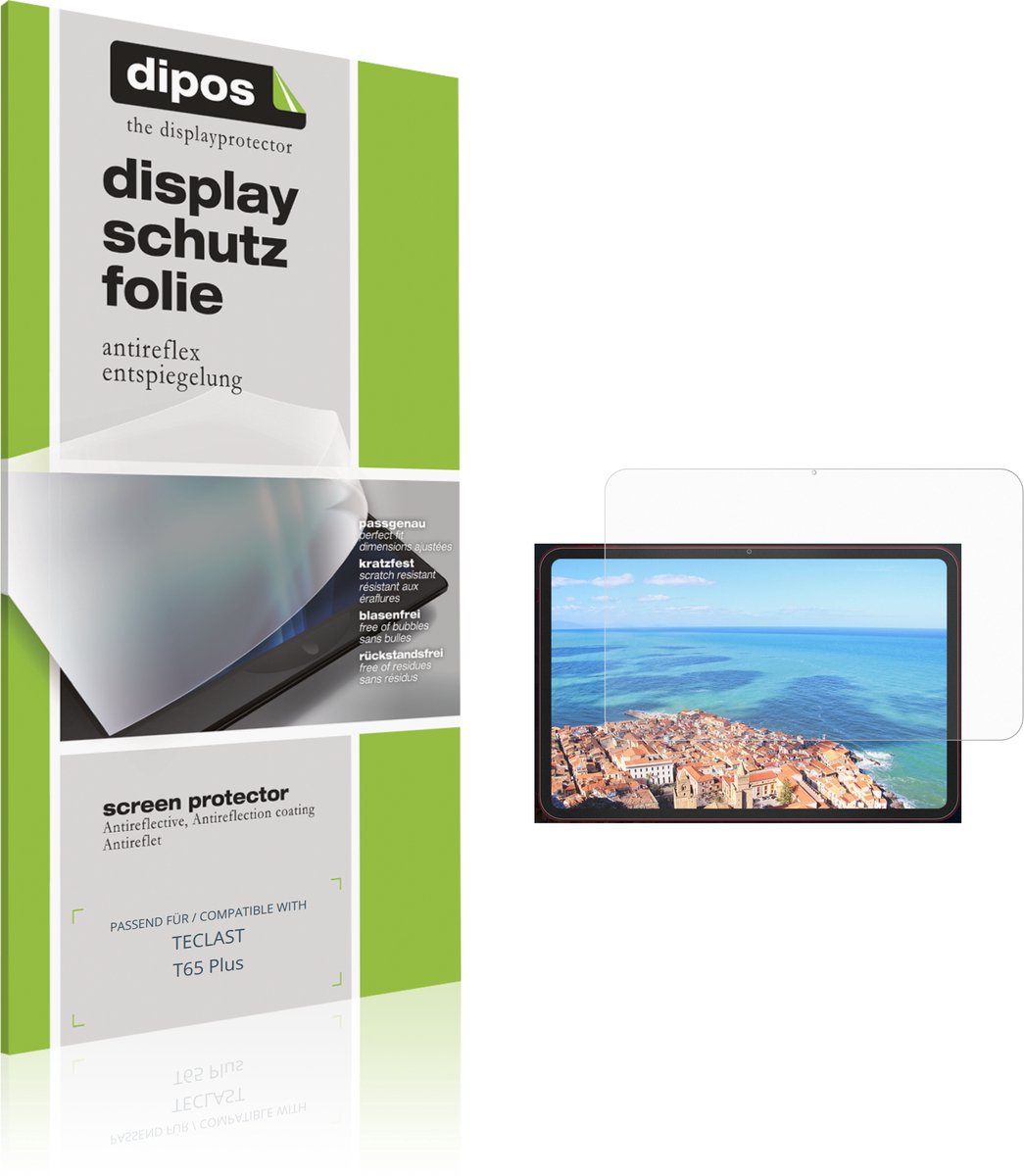 dipos – 2x Matte Beschermfolie geschikt voor TECLAST T65 Plus | Krasbestendige & antireflecterende Screenprotector Ultra-Thin
