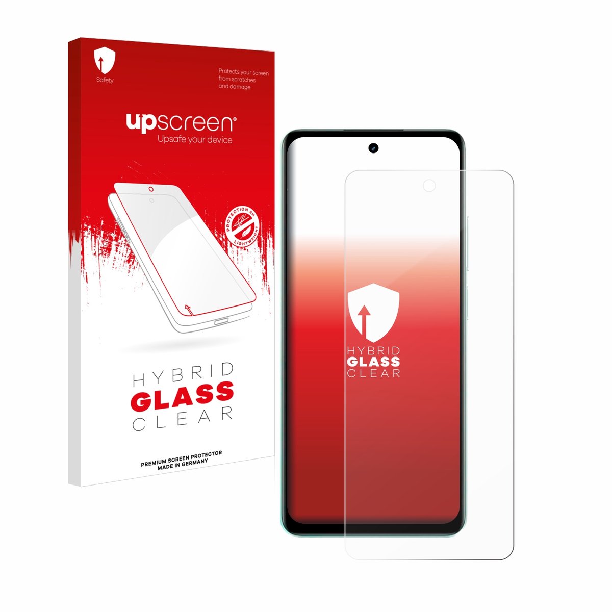 upscreen - Screenprotector voor realme C67 4G - Folie Beschermfolie Beschermglas transparant