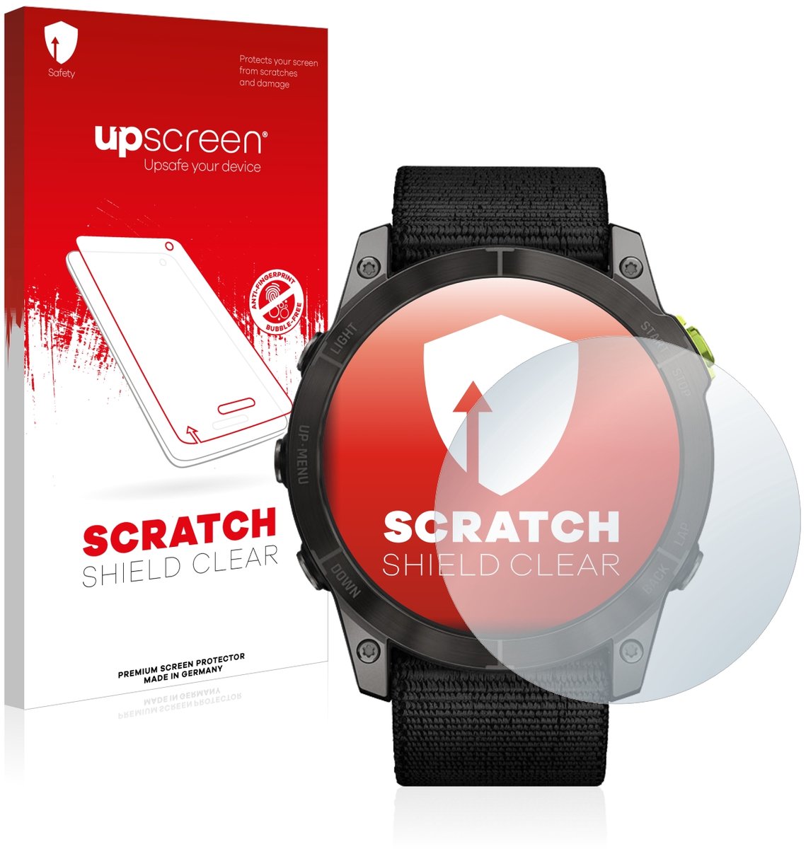 upscreen - Screenprotector voor Garmin Enduro 2 - Folie Beschermfolie transparant