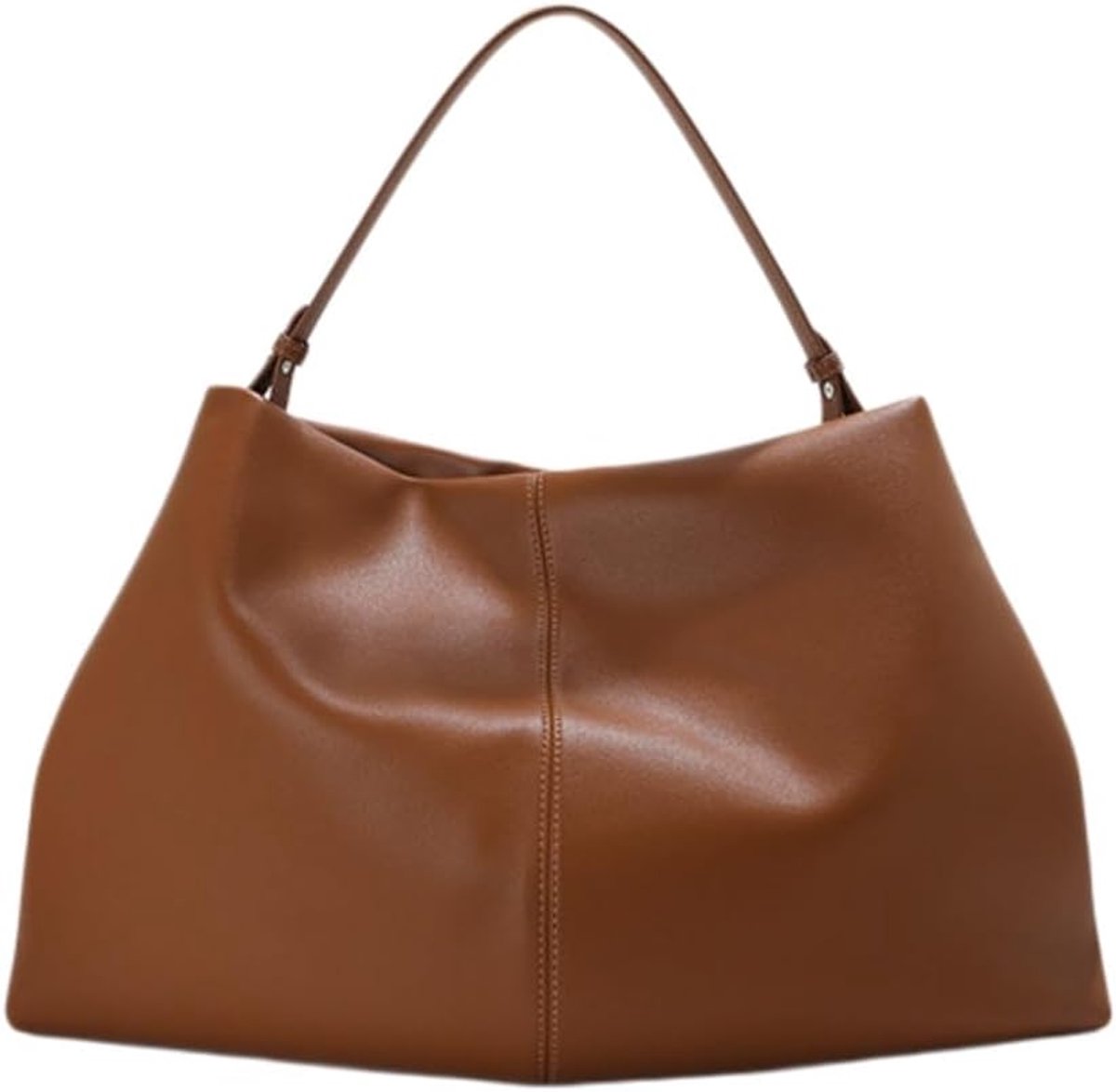 Dames Tote Bag grote capaciteit, casual lederen shopper van rundleer, zachte lederen tas, veelzijdig als handtas - ShopVlot