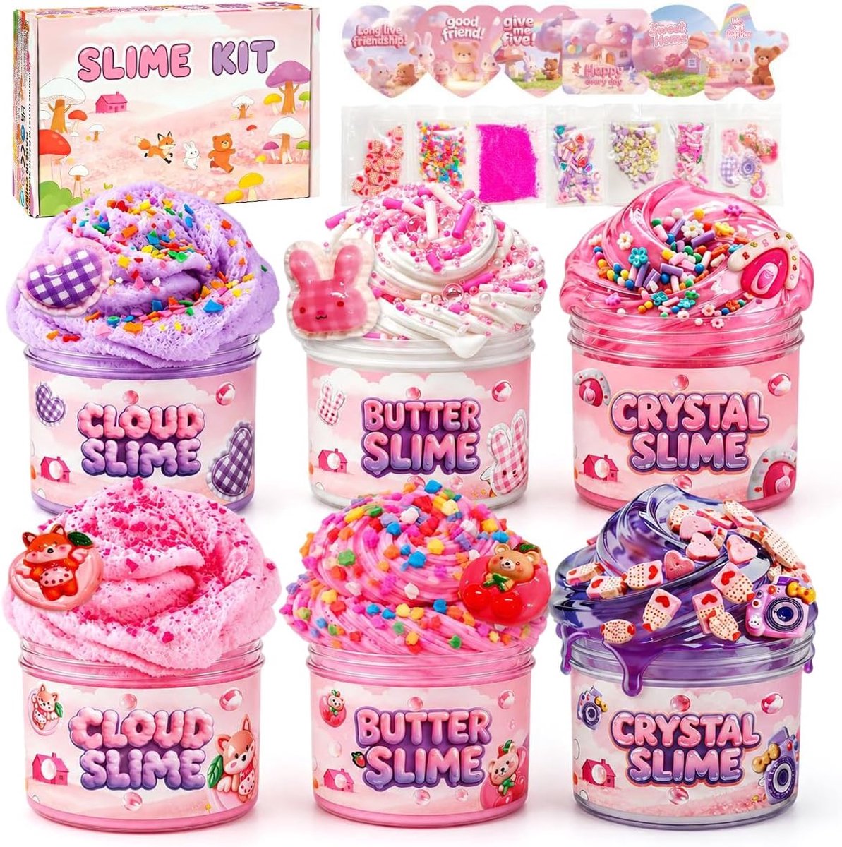 HHDESHSL 6-delige roze doe-het-zelf set - ShopVlot