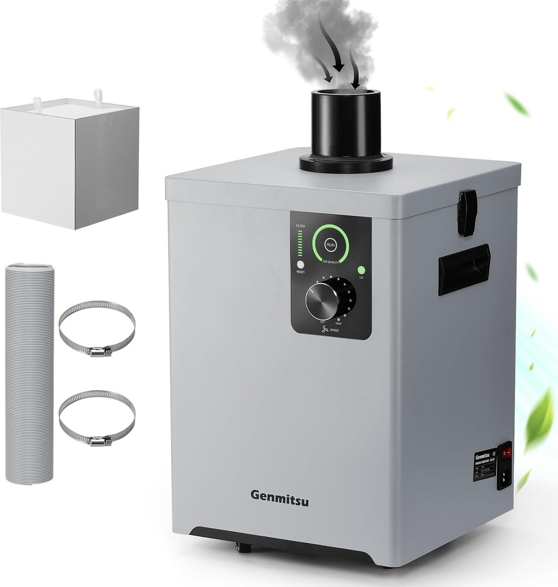SainSmart Smoke Absorber Purifier Cooker Hood, LED Interface Screen, UV Function Portable Wheels, Smoke Absorber - ShopVlot