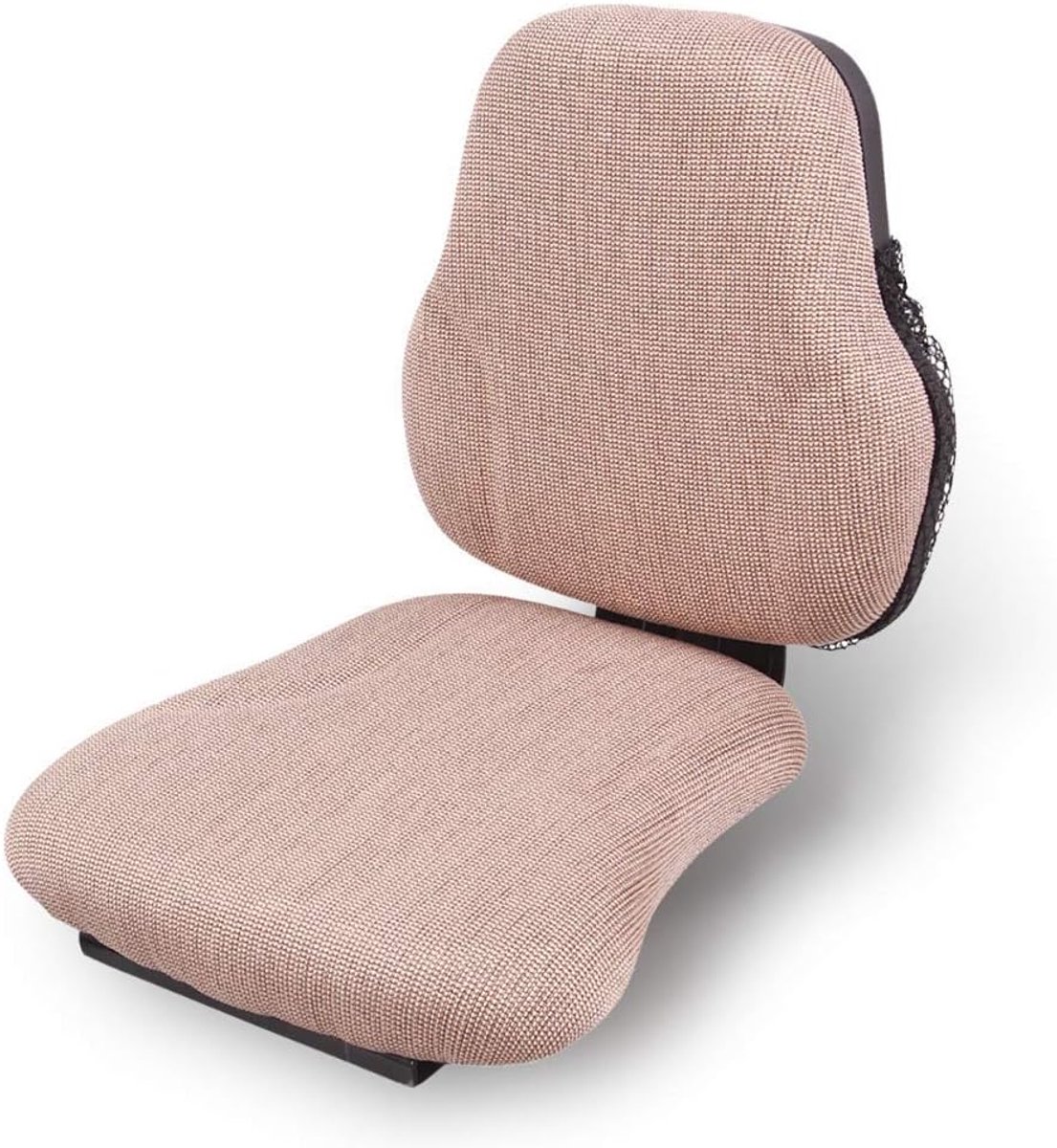 Fabric passenger seat for towing and tractors, incl. 2-point statistics belt, foldable, brown - ShopVlot
