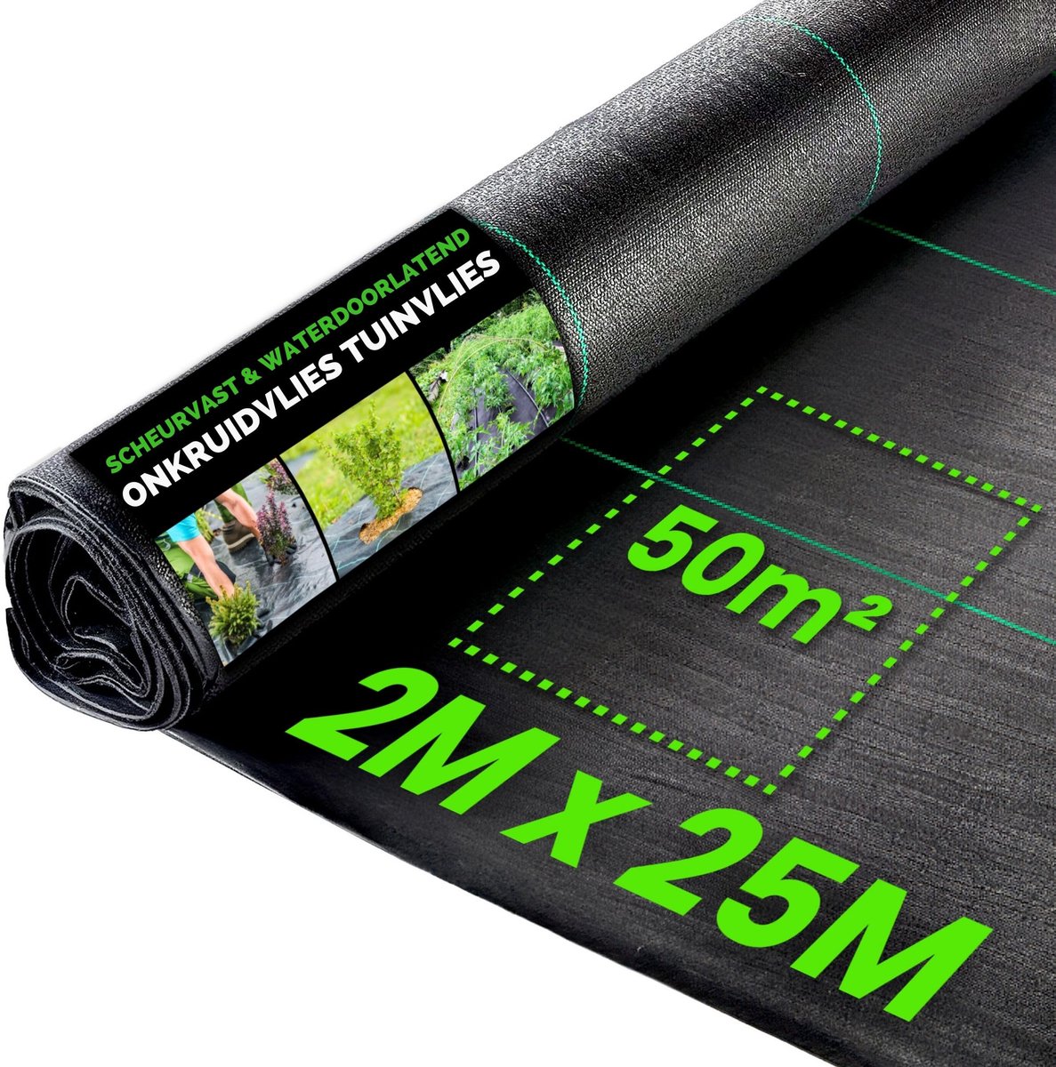 Anti-onkruid Worteldoek Gronddoek Doek voor Onkruidbestrijding Anti-Worteldoek Onkruiddoek Tuinvlies Dikke Kwaliteit - ShopVlot