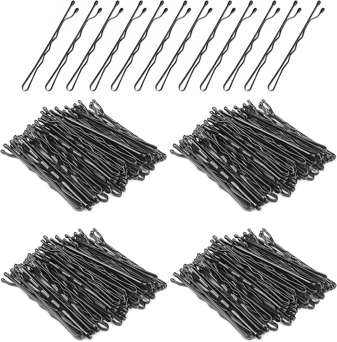 Kavya 200 Pcs Metal Hair Clips 2 Inch Wave Shape Bobby Pins Hair Clips Set for Women Girls Hair Salon with Storage Box - ShopVlot
