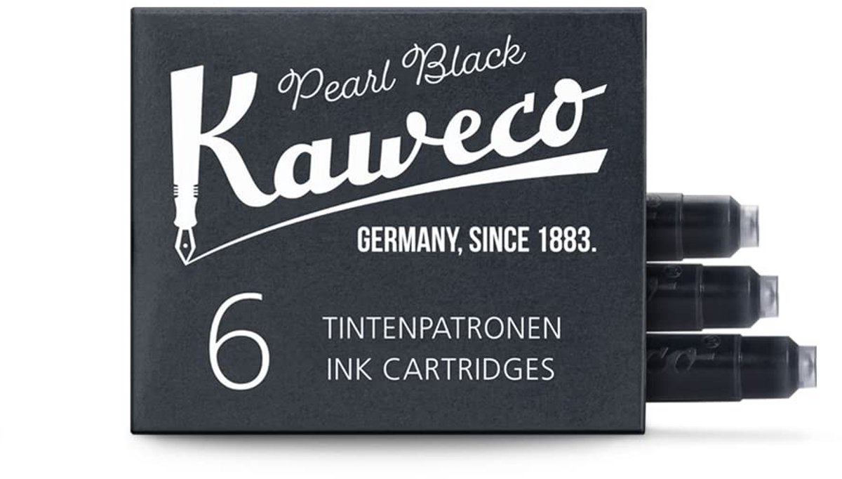 Solidchoice - Zwarte Inktpatronen voor Vulpennen - Set van 6