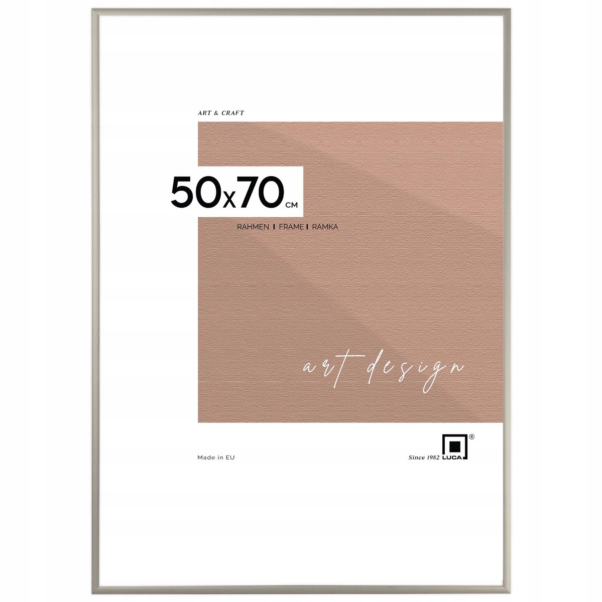 Zilveren Fotolijst 50x70 cm - Aluminium Poster & Diploma Lijst