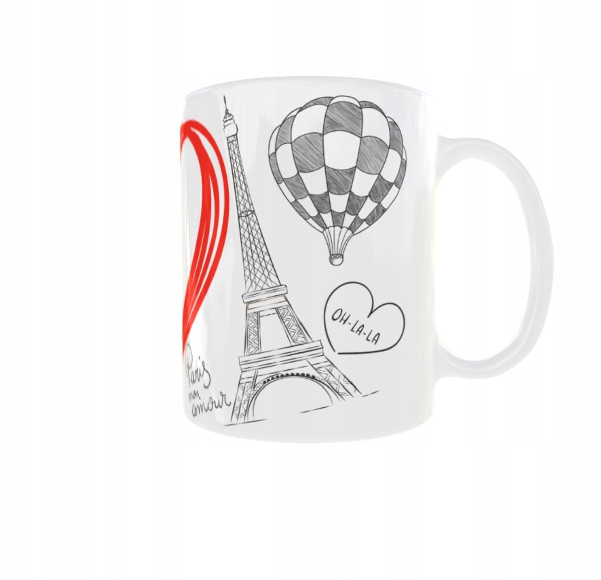 Parijs Hart Mok 300ml - I Love Paris - Keramiek