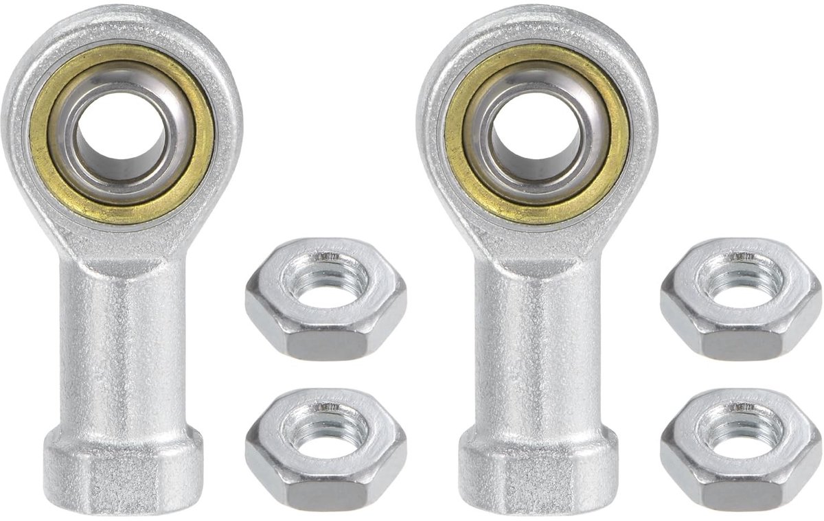 Solidchoice - Set van 2 Gehingde Lagereinden M10 van Koolstofstaal