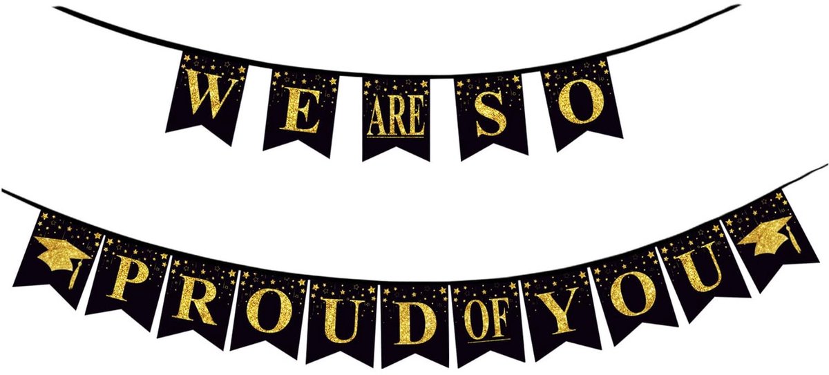 Solidchoice - Afstudeer Banner 'We Zijn zo Trots op je' voor Diploma-uitreikingen