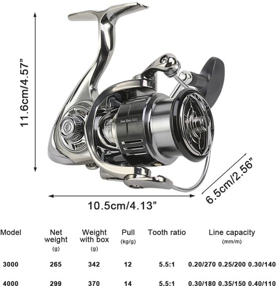 Solidchoice - Aluminium Visserij Reel met Krachtige Rem van Solidchoice — afbeelding 2
