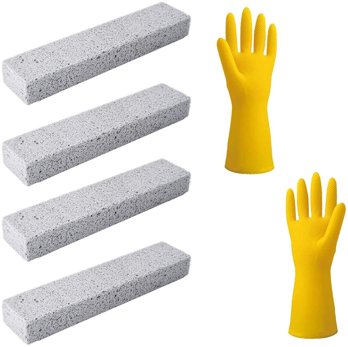 Solidchoice - Set van 5 Pumice Steen voor Milieuvriendelijk Schoonmaken