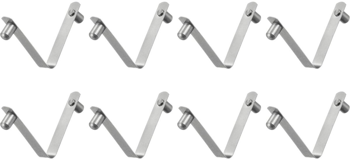 Solidchoice - Set van 8 Veer Klemmen voor Kayak Peddels en Tentaccessoires