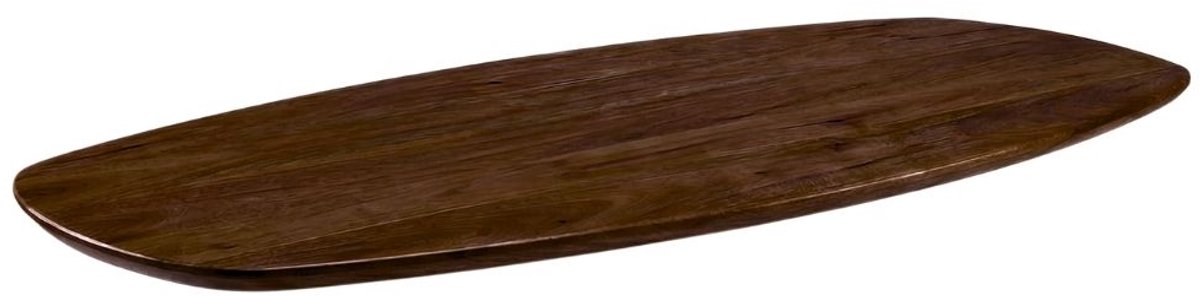 LABEL51 Modular Match Tafelblad - 1407 - Bruin - Hout - 220 cm - Deens Ovaal - Sloppy