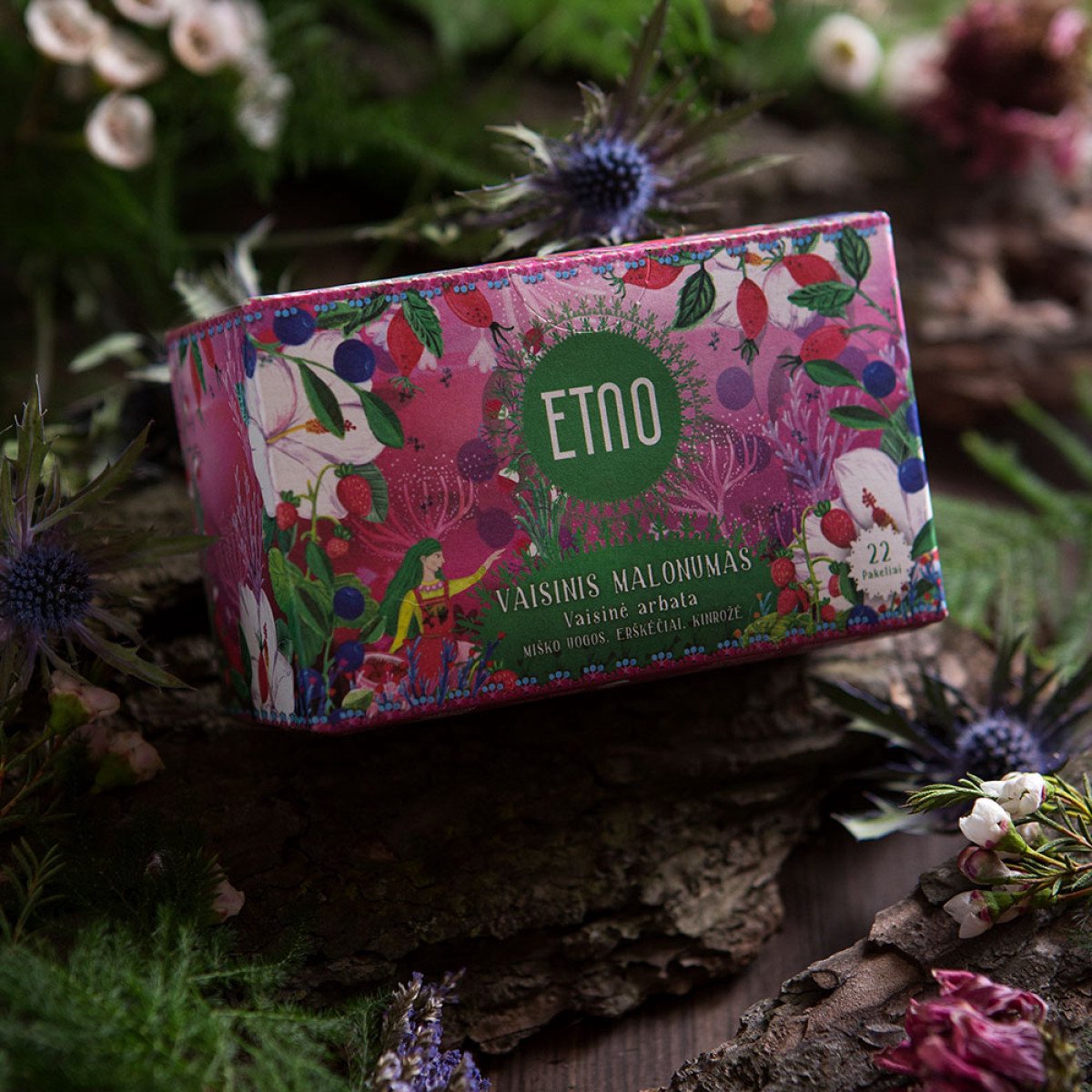 Fruitinfusie ETNO Fruity Pleasure, 22 stuks