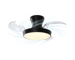 Evolar Plafondventilator met Verlichting - 71 cm -Stille Plafondlamp met Ventilator - Dimbaar Warm Wit Licht (LED) - EVO-CF3050BW