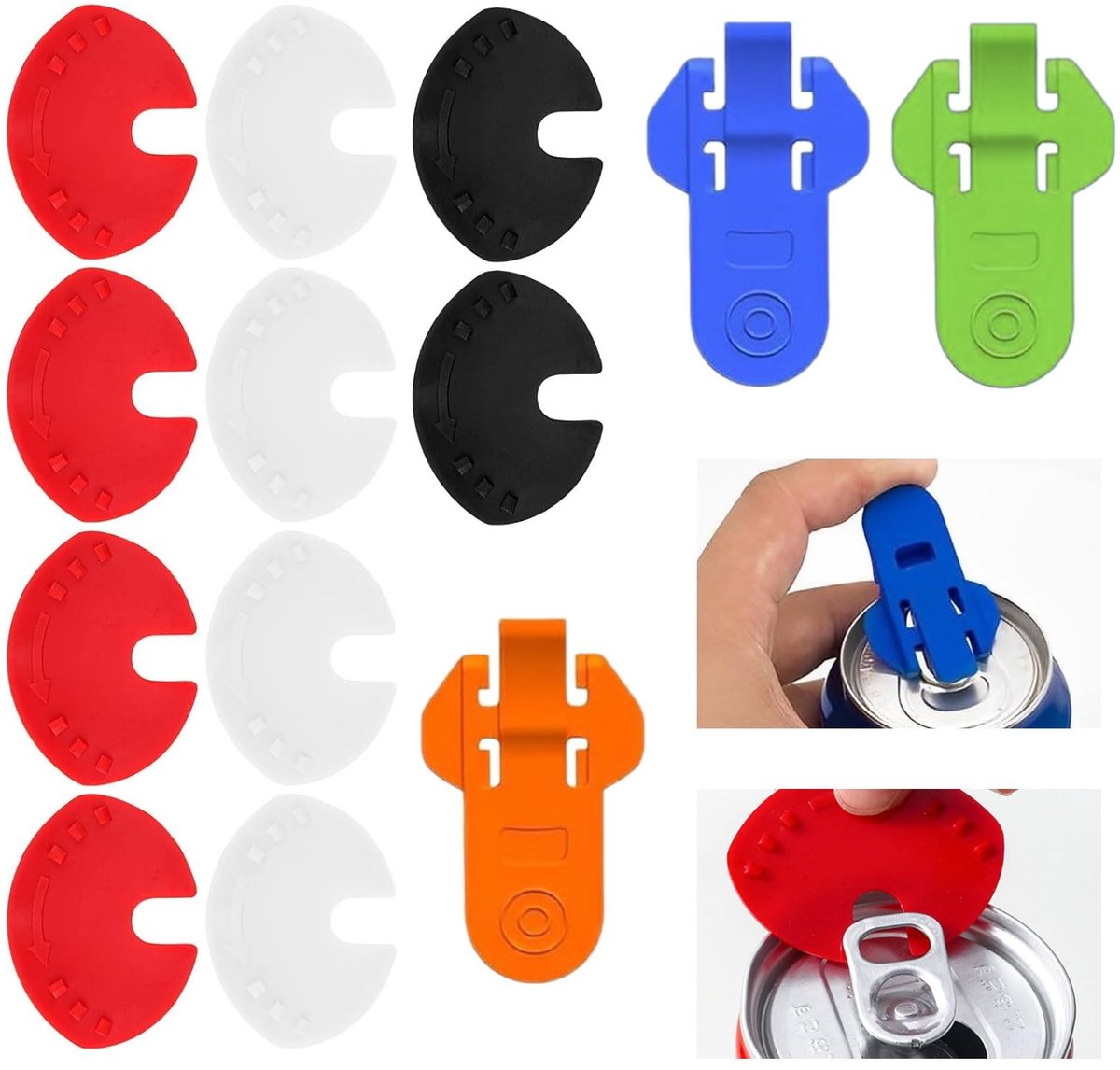 Solidchoice - Set van 13 Bliksluitingen en Blikopener