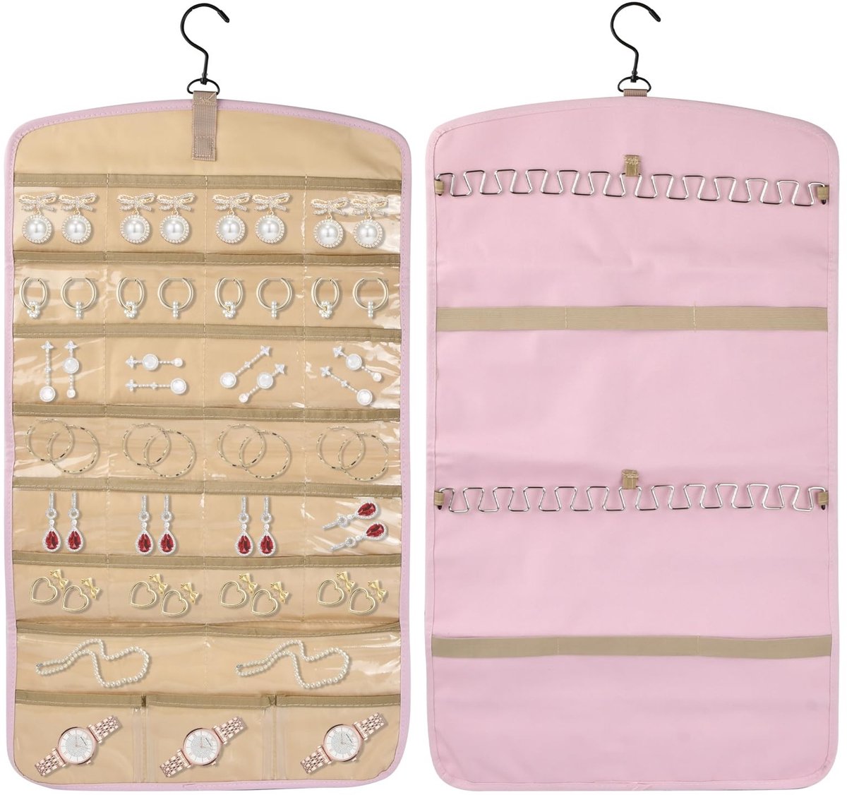 Solidchoice - Hangende Sieraden Organizer met Duidelijke Pocket