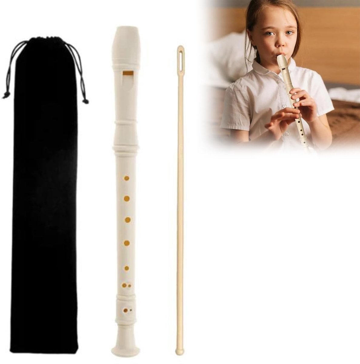 Solidchoice - Soprano Fluit voor Kinderen, Ideaal voor Beginners