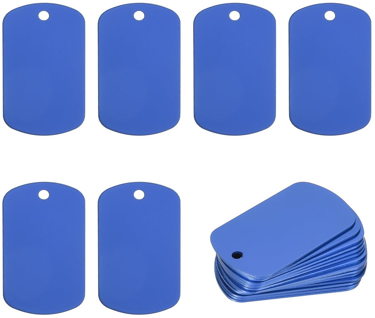 Solidchoice - Set van 30 Anodized Aluminium Blank Tags voor Lasergraveren