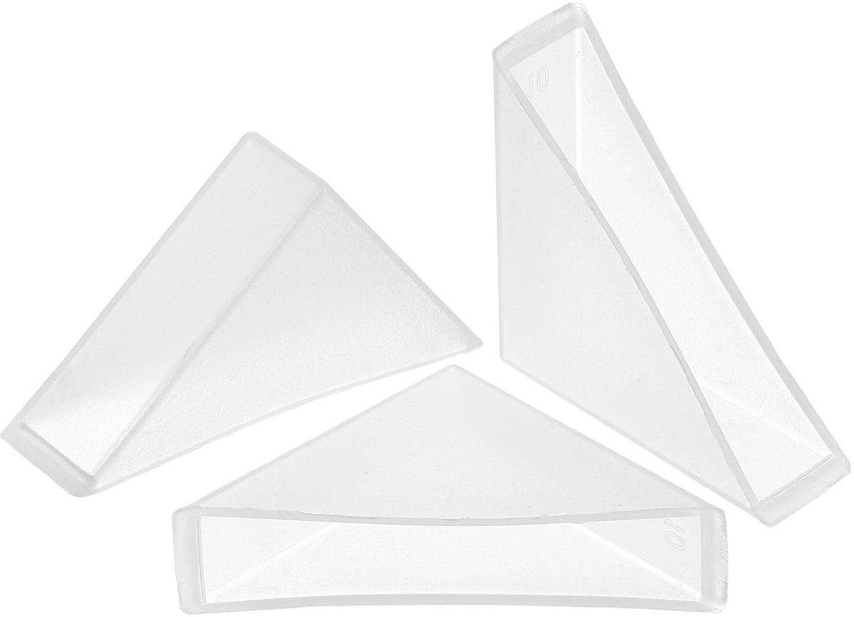 Solidchoice - Set van 8 Plastic Hoekbeschermers voor Glazen Hoeken