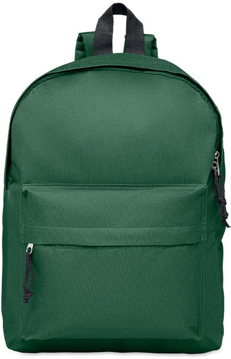 Rugzak met voorvak. 600D polyester Dark Marine groen
