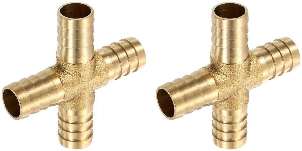 Solidchoice - 2 Stuks Messing Koppeling voor Pijpleidingen