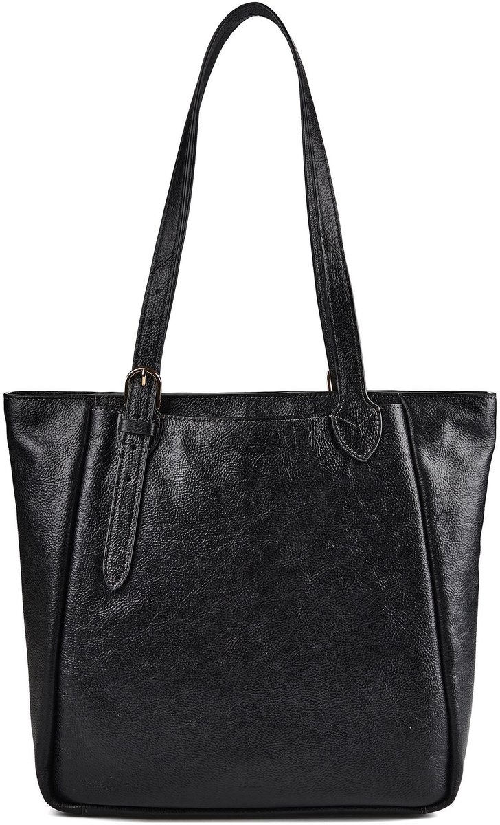 Fossil Evie Schoudertas Leder 35 cm - Dames - black