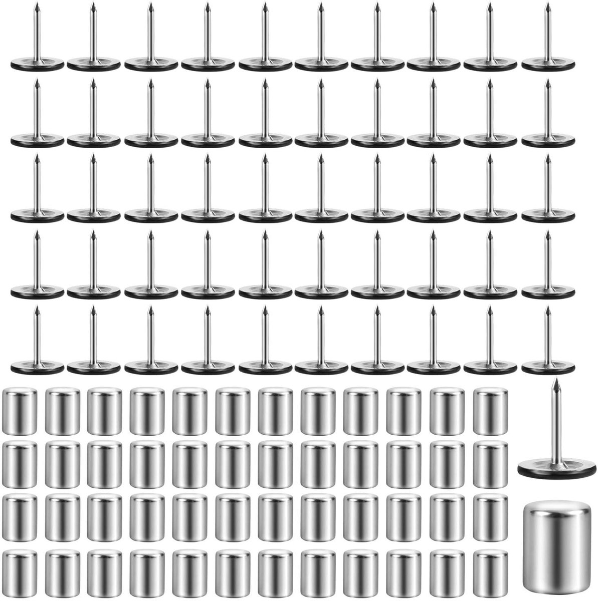 Solidchoice - 50 Stuks Magnetische Duimspelden voor Foto's en Posters