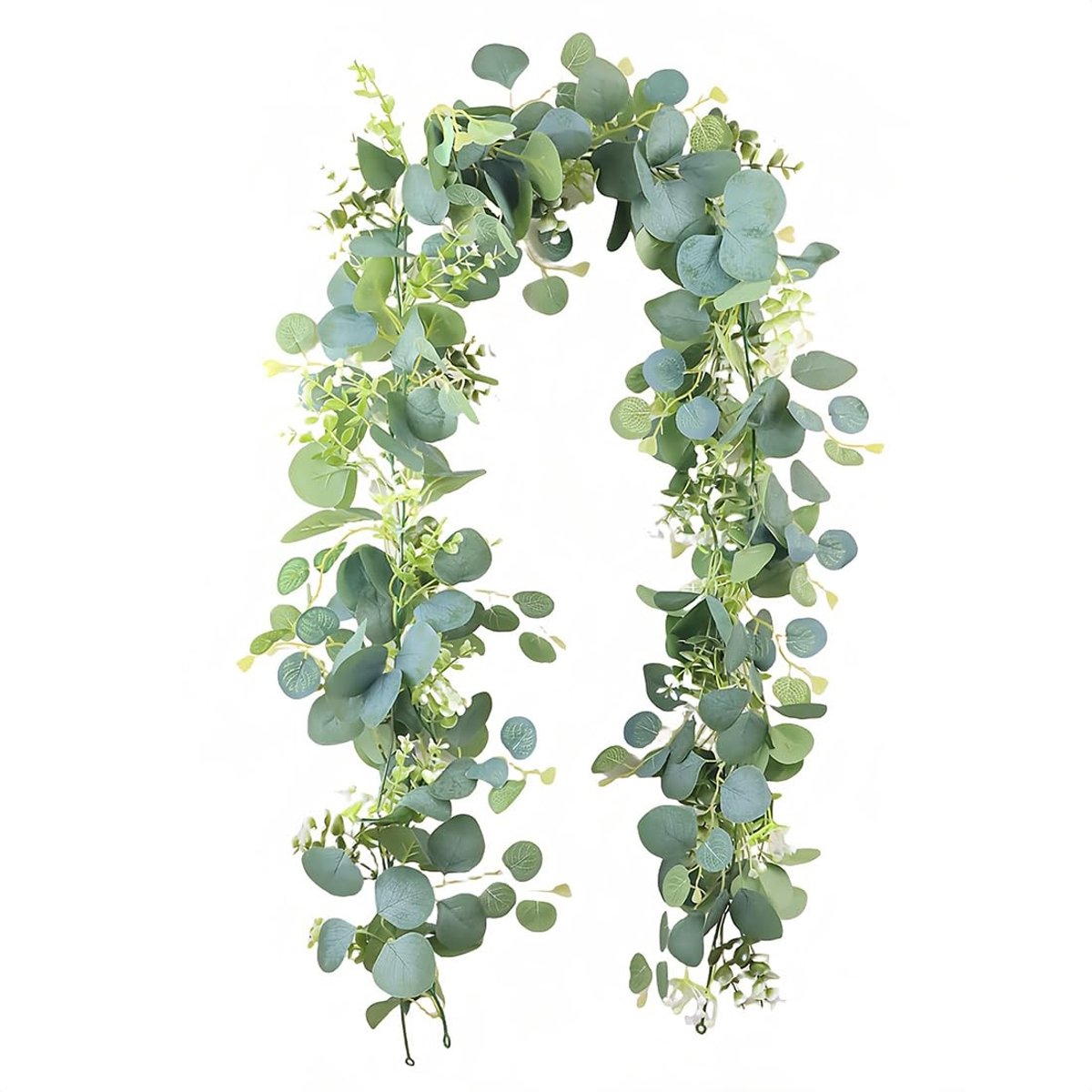 Solidchoice - Eucalyptus Slinger 1.8 m Kunstplant met Witte Bloemen