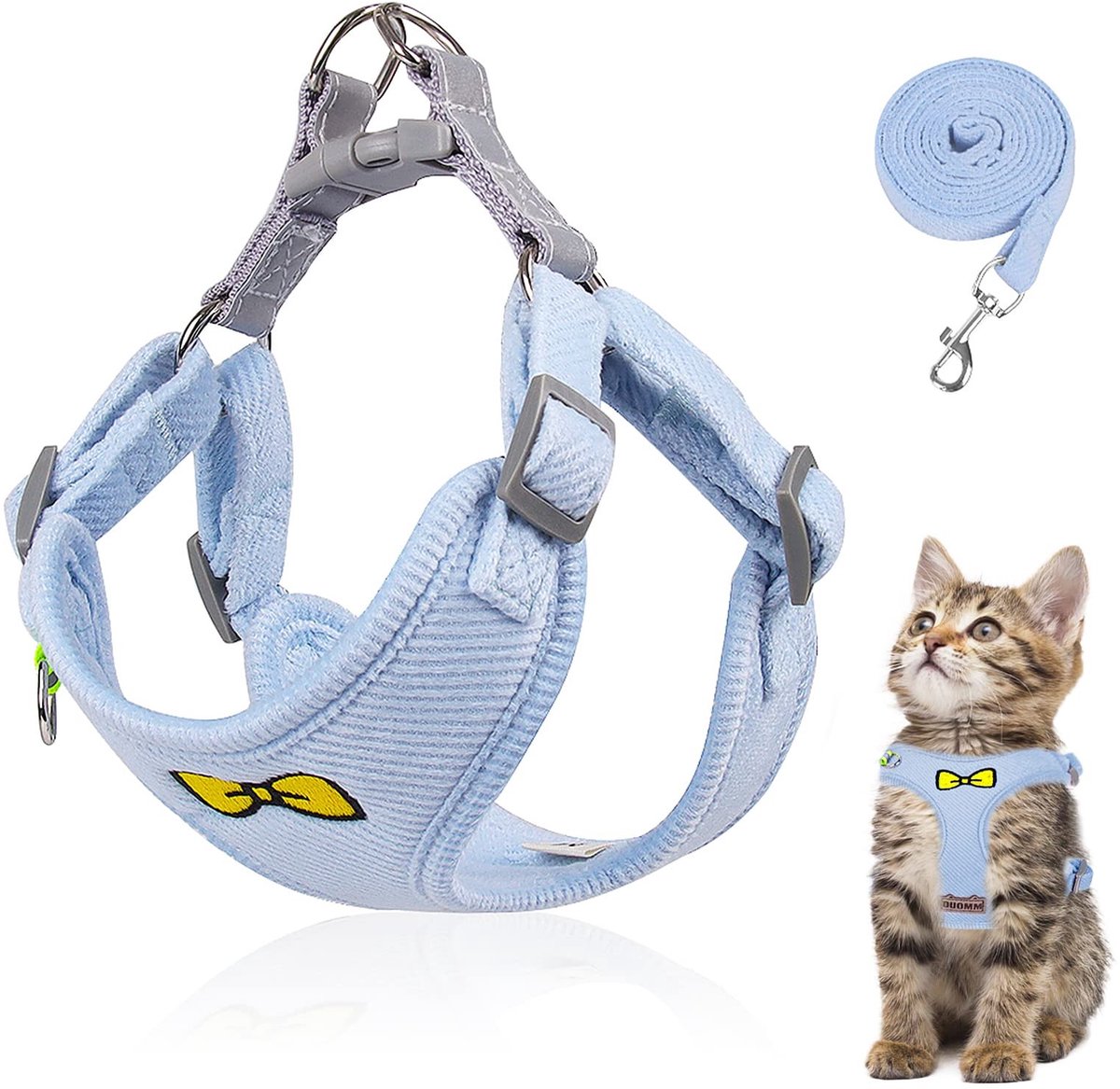 Solidchoice - Cat Leash Set met Verstelbare Harnas voor Katten en Honden