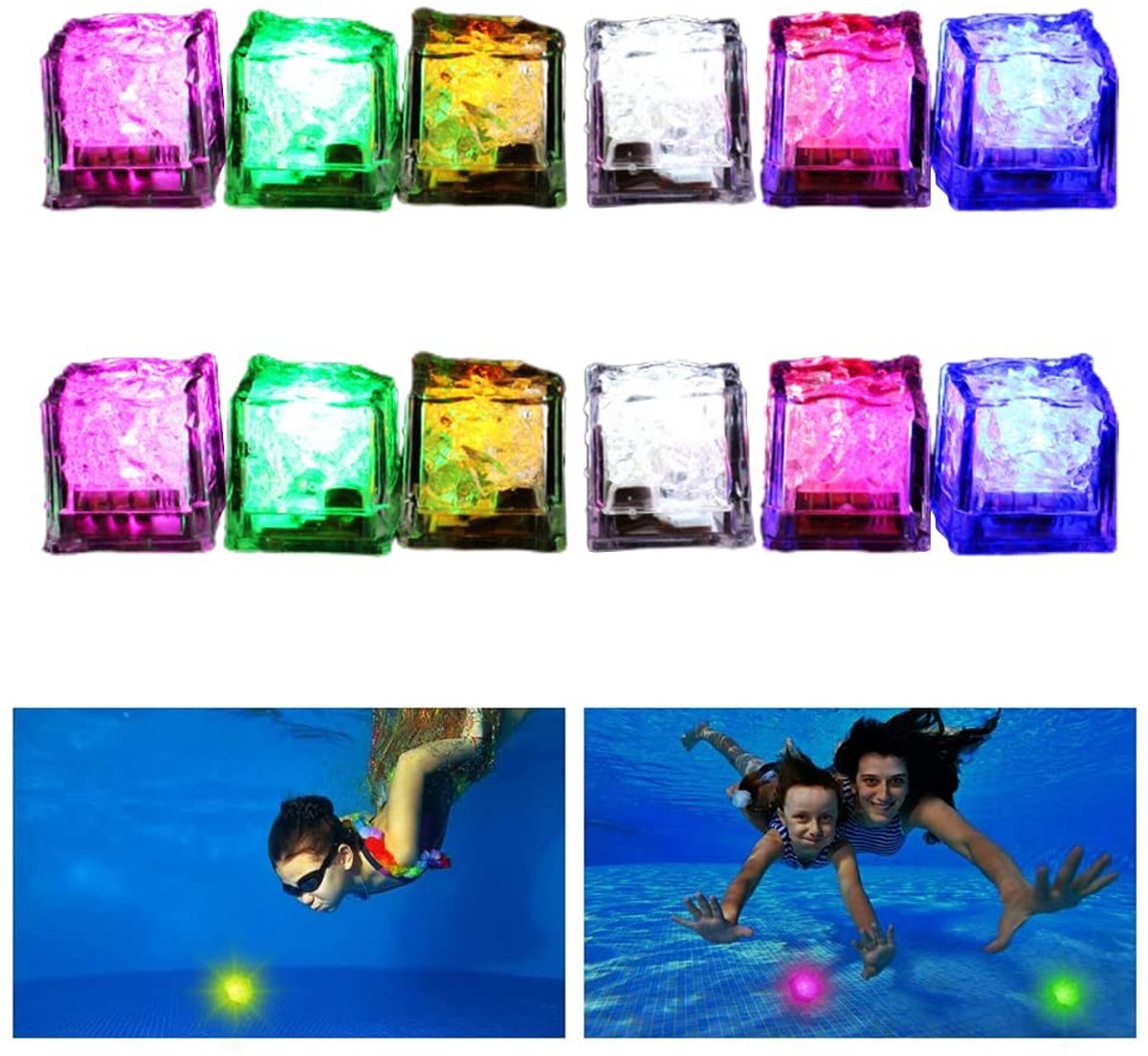 Solidchoice - LED-zwembadspeelgoed - Oplichtend Duikspeelgoed - Perfect voor waterpret - Zwemduikwerpspeelgoedset - Geschikt voor peuters - 0-3 jaar