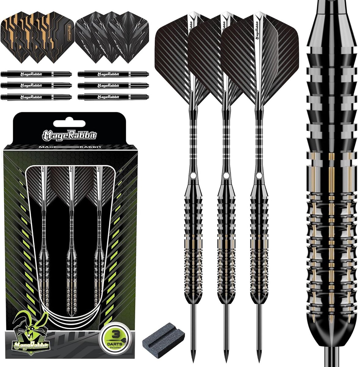 Dartset - Multicolor - 3 Darts met Extra Vluchten en Schachten - Voor Beginners en Gevorderden