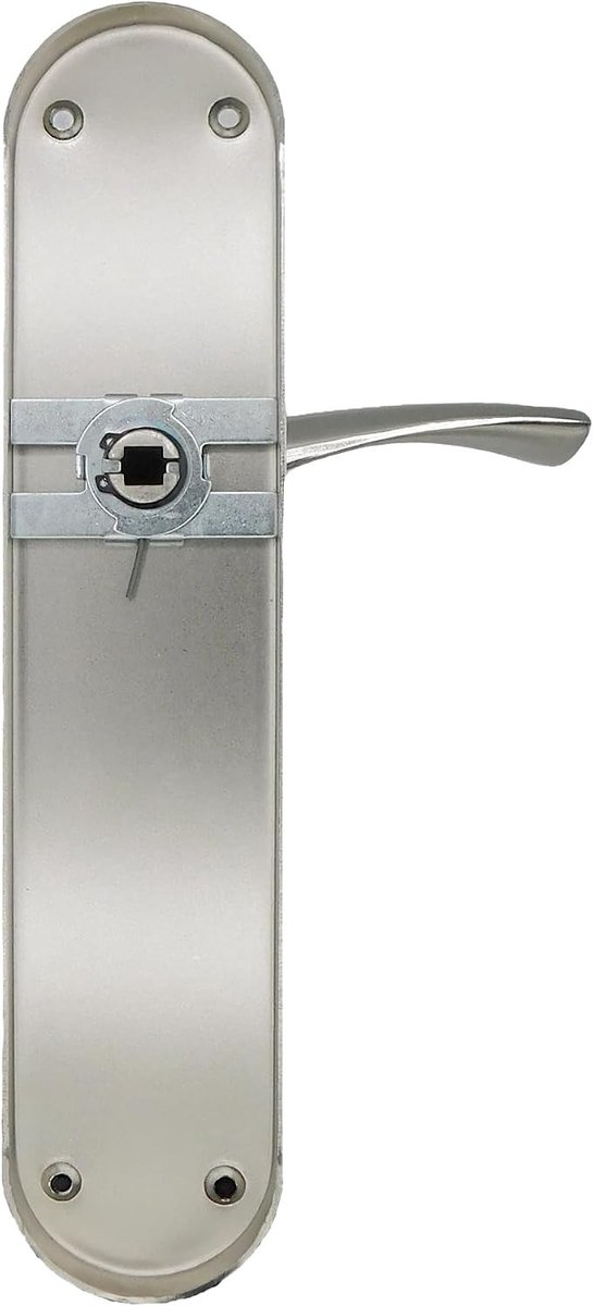 Deurkrukset - Zilver - 280 x 145 x 70 mm - Stalen Plaat met Aluminium Handgreep - Geschikt voor Diverse Deuren
