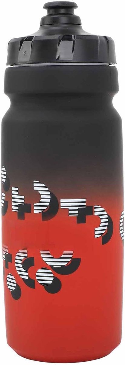 Fietswaterfles - Sportfles Knijpfles - Hydratatie Tijdens Fietsen - Antislip Greep - 750 ml - Zwart Rood