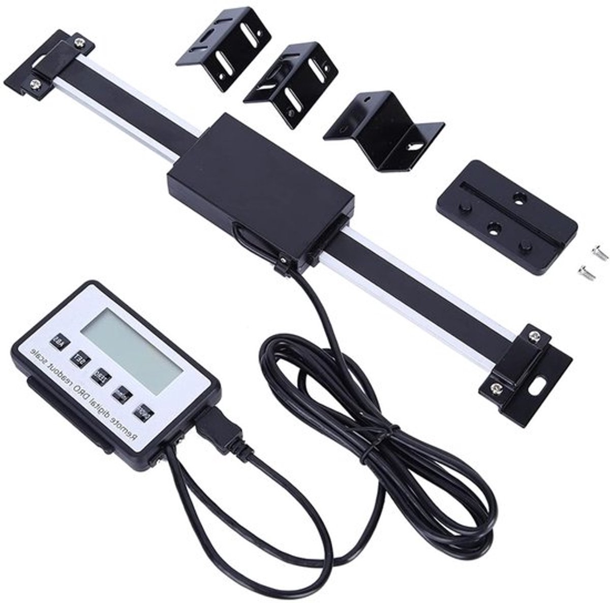 Digitale Aflezing DRO LCD Voor Precisie Linear Scale voor Freesmachines en Draaibanken - Meetbereik 0-150mm met Installatieaccessoires