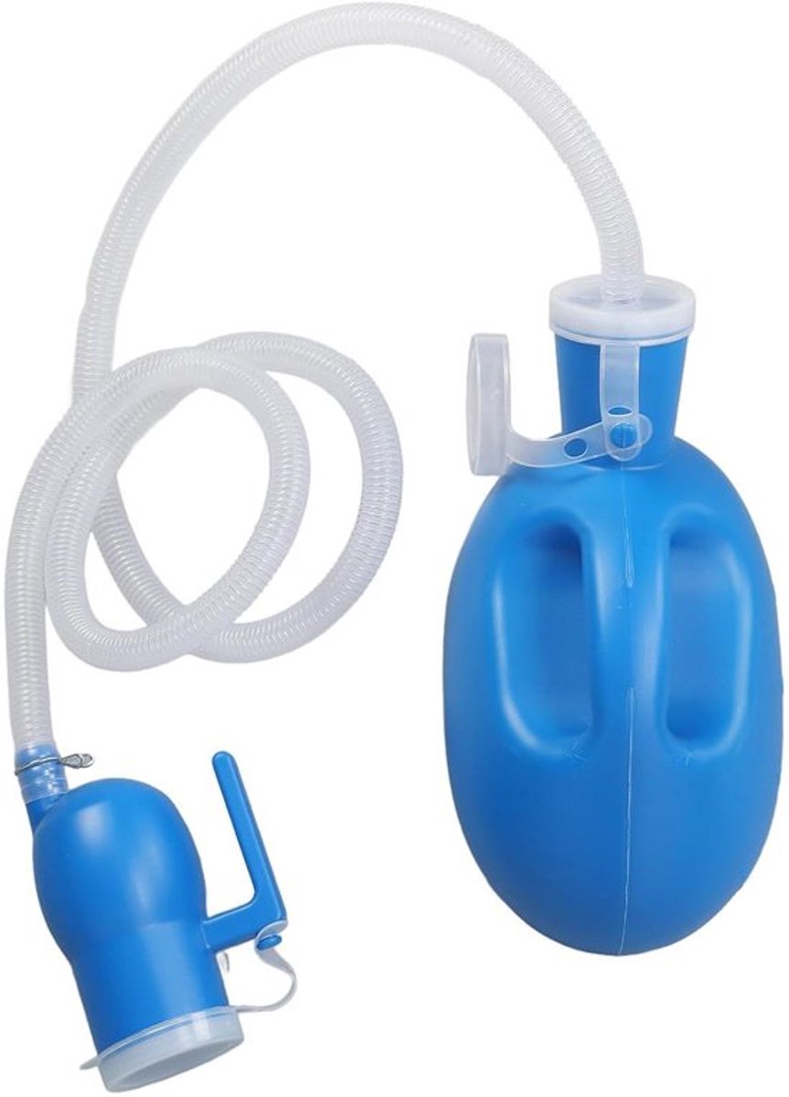 Lekvrije Urinefles met Afneembare Buis voor Heren, Dames en Ouderen - Grote Capaciteit, Makkelijk te Reinigen, Compact.