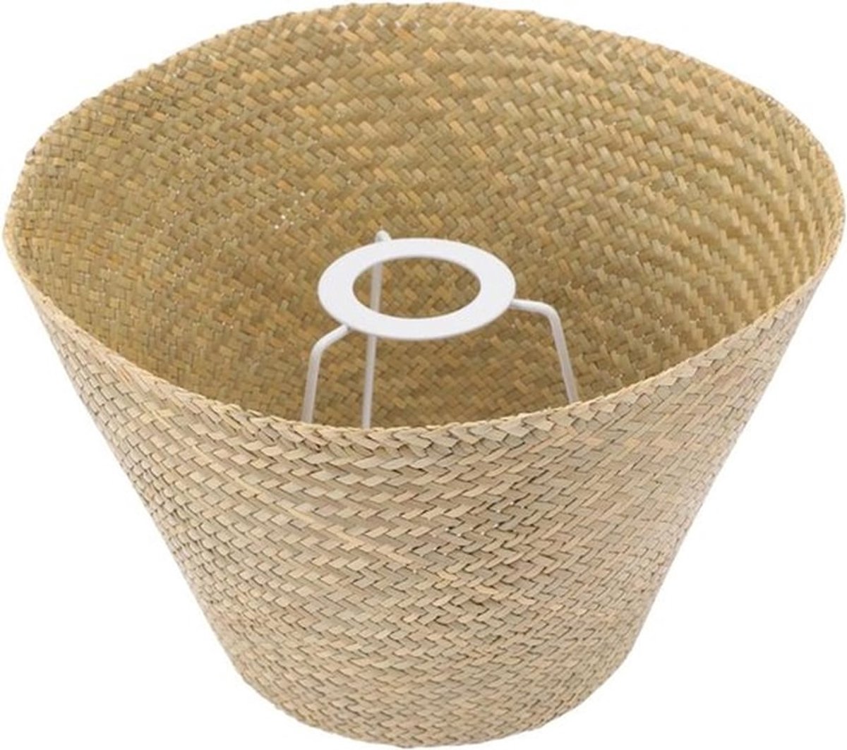 Handgeweven lampenkap van rotan voor tafellamp - landelijke stijl - duurzaam en gemakkelijk te installeren - woonkamer, kantoor, slaapkamer - natuurlijke verlichting - sfeervolle woninginrichting.