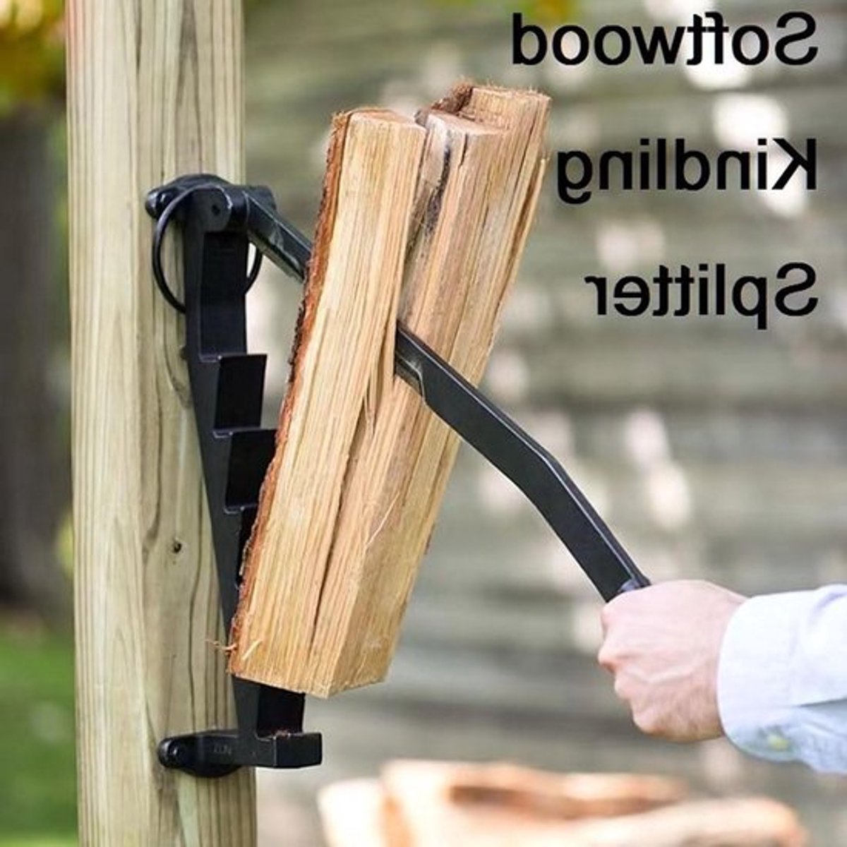 Handmatige Houtsplijter van Koolstofstaal, Draagbare Houtsnijder voor Kamperen, Zware Duurzame Houtsplijter, 57 x 10 cm, Ideaal voor Buitenactiviteiten en Tuinwerk