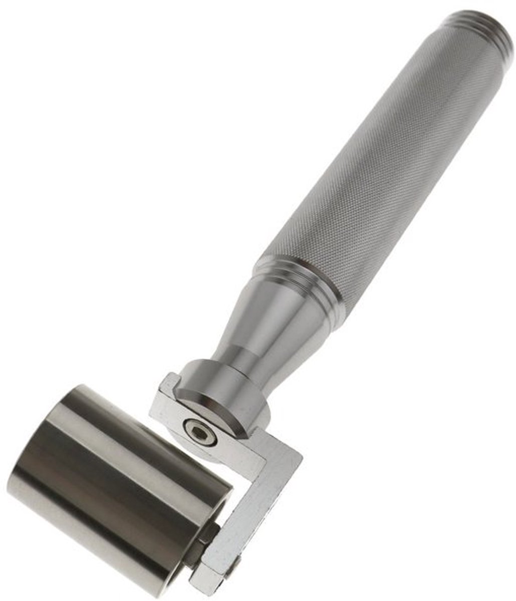 Behangroller Aluminiumlegering Handvat - Roestvrij Staal Rolwiel - 17cm Lengte - 3.4cm Breedte - Duurzaam - Geschikt voor PVC en Stoffen Behang - Muurroller