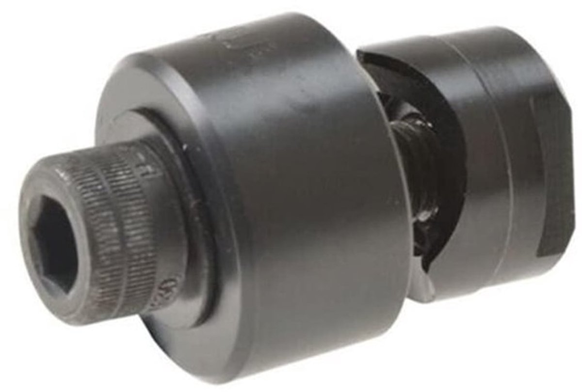 - Zeshoek Stalen Plaat Perforator - Plaatstaal Perforator - Met Handvat - 32.5mm - Geschikt voor Werkplaats - Metaalbewerking - Zilver
