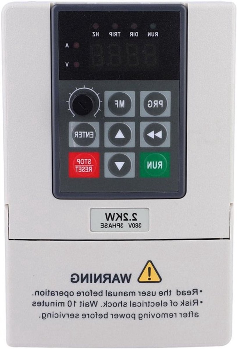 Variabele Frequentie Inverter voor Motor Snelheidsregeling - 380V AC, Driefasige Ingang, 2.2KW, Efficiënte Controle en Energiebesparing