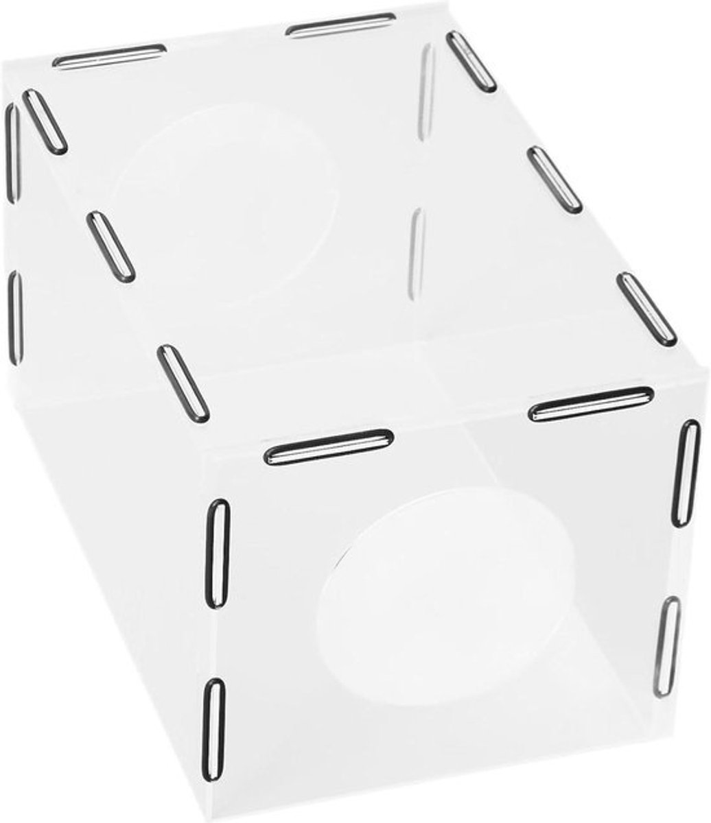 Tafelpolijstmachine met Stofbox en Rubberen Band, Transparant Acryl, Installatiegemak, Polijsten en Schuren