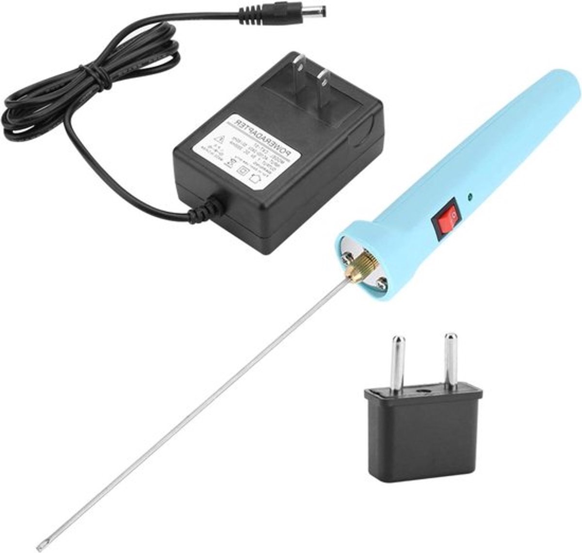 - Elektrische Draadsnijder - 30 W - Warme Draad - Polystyreen - Thermische Snede - Graveerpen - Geschikt voor Hobbyprojecten - Blauw