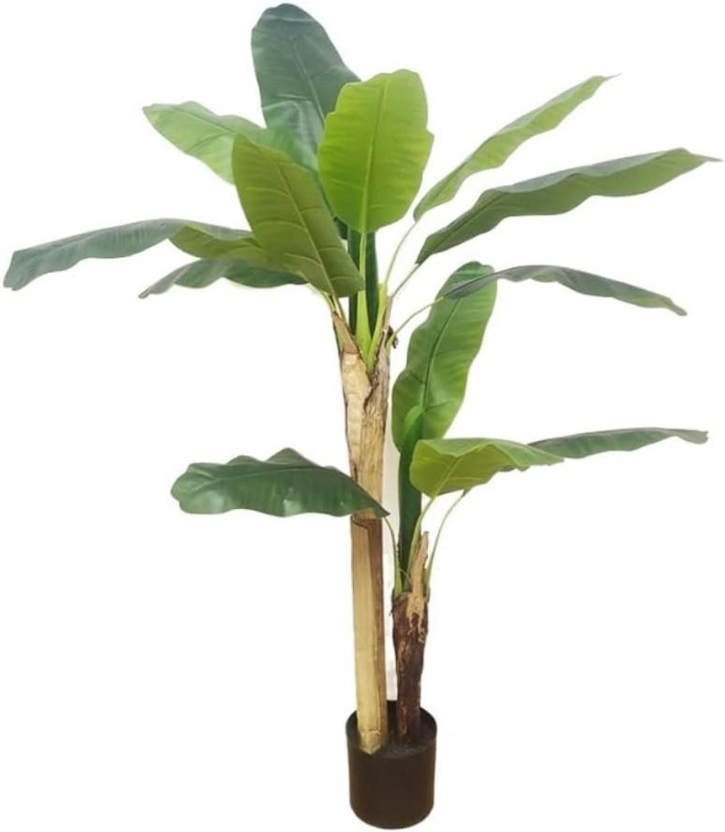 Kunstmatige Banaanboom - Nep Plant Bonsai - Decoratie Huis Kantoor - UV-bescherming Realistisch - 150 cm - Groen