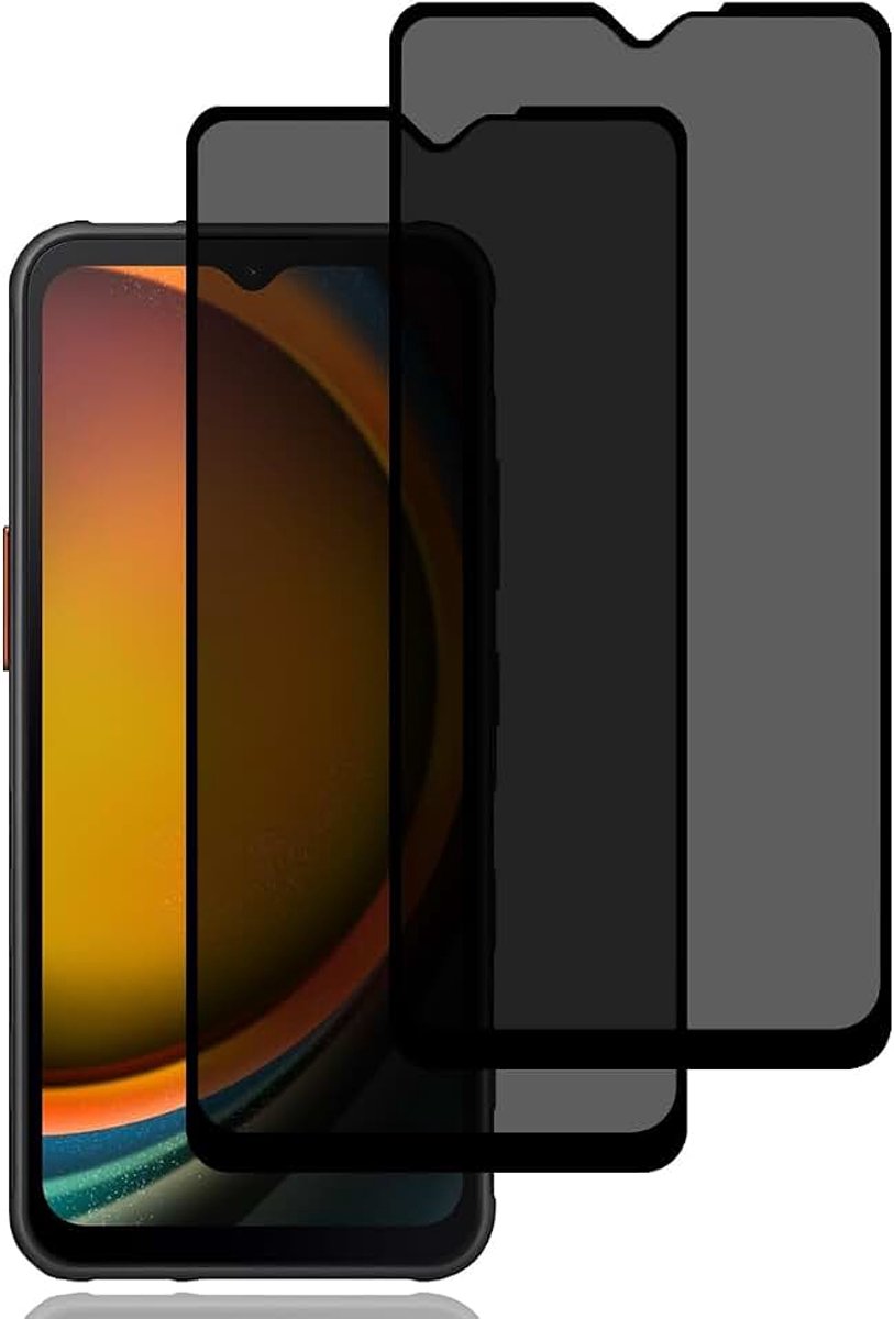 Screen Protector voor Samsung Galaxy XCover 7 Pro/XCover 6 Pro | [2 stuks] anti-spy gehard glas film,9H hardheid,krasbestendig,anti-vingerafdruk,hoge gevoeligheid,anti-spy schermbeschermer