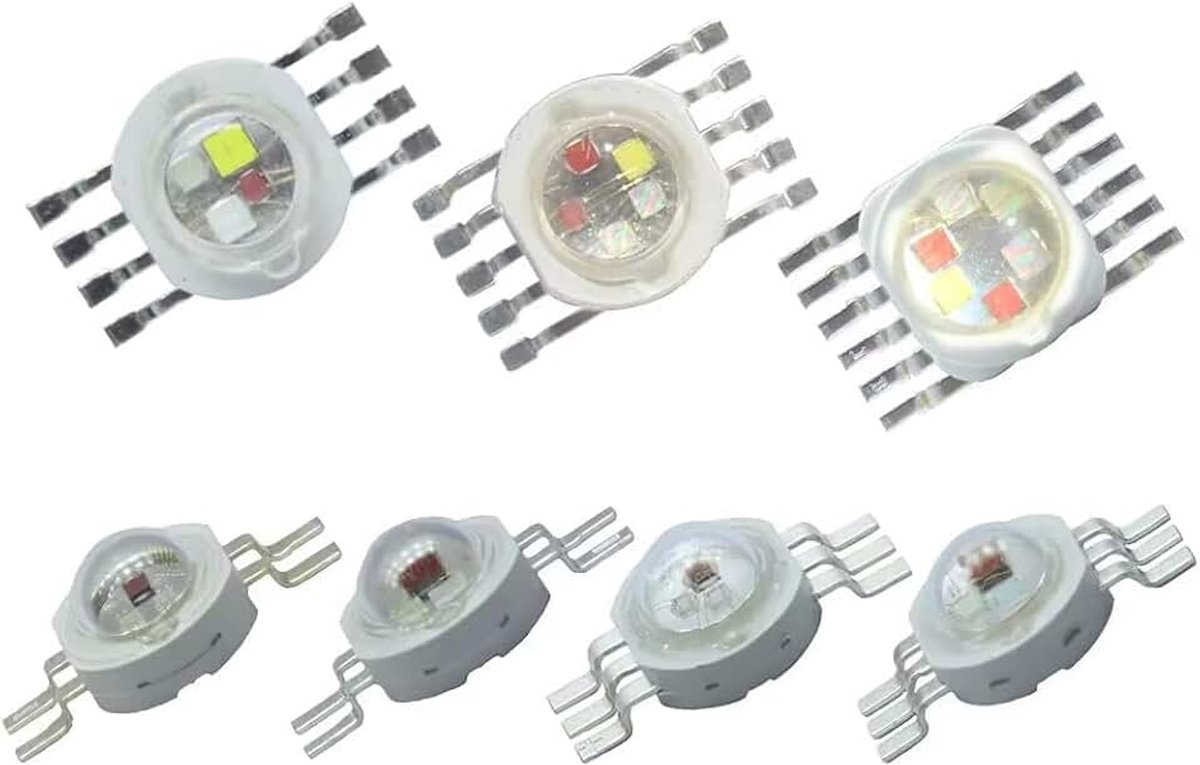 10 stuks High Power LED Chip RGB rgbww 3W 9W 12W 15W 18W LED podiumlamp vormlicht kleurrijke lichtbron (12pin 18w Rgbwa + UV 6in1)