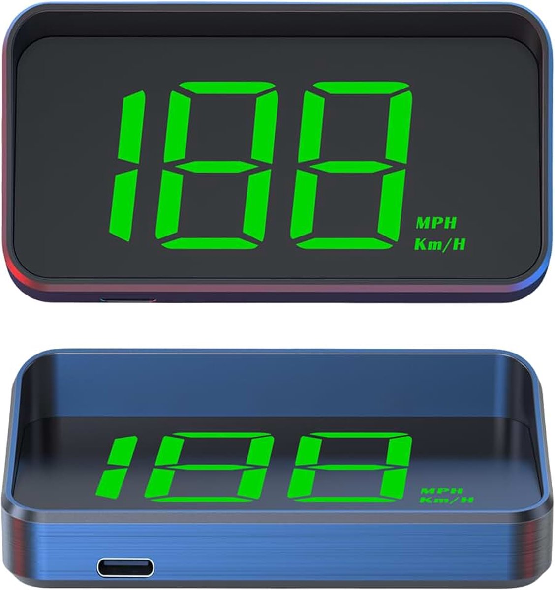 Speedometer digitale snelheidsmeter: GPS Beidou snelheidsmeter, plug-and-play USB-interface, voorruit projector, tachometer, compatibel met alle voertuigen