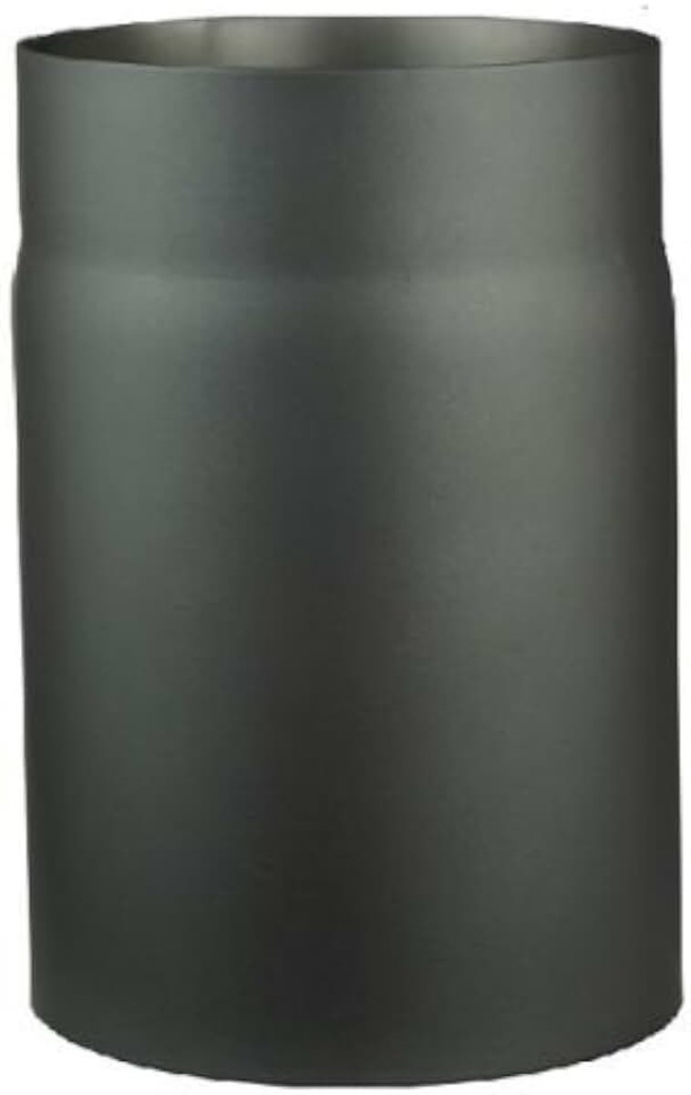 RD120/2 kachelpijp van 2 mm dik staal (rookbuis) in 120 mm diameter, voor kachels en kachels, senotherm, donkergrijs, 250 mm lang
