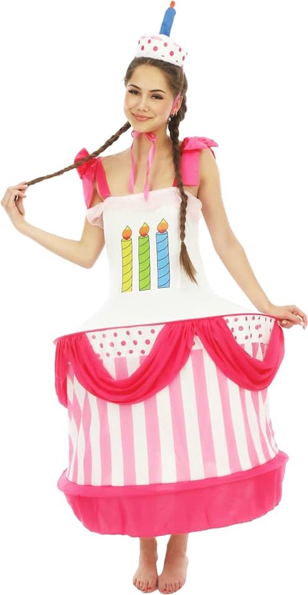 Clown 86899 Verjaardagstaart voor volwassenen, uniseks, eenheidsmaat